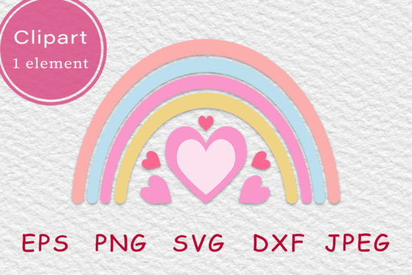 A Designer's Review: Cute Pink Heart Rainbow Embroidery