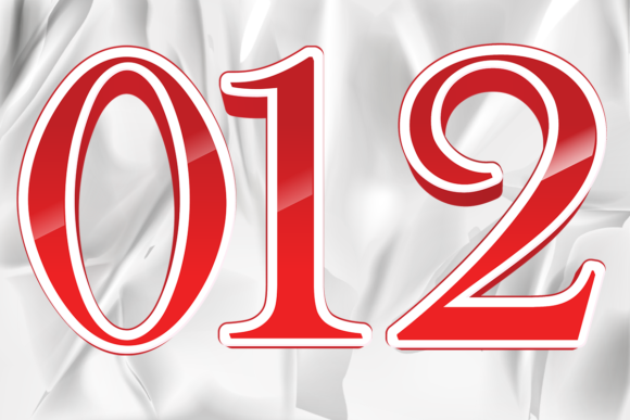 A Designer's Take on the Numbers Graphic Images Design Red Color