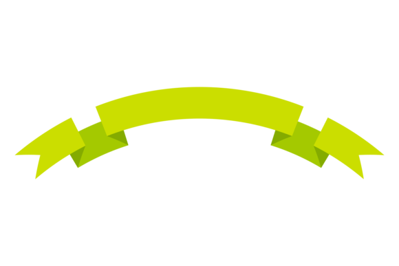 A Flexible Folded Ribbon Flag Graphic for Decorative Projects