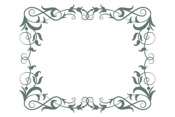A Retro Baroque Frame for Graphic Design Projects