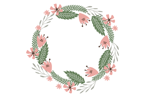 A Summer Wreath Graphic for Elegant Craft & Product Illustration