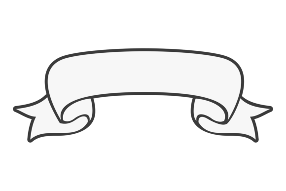 A Versatile Ribbon Banner Graphic for Modern Illustrations