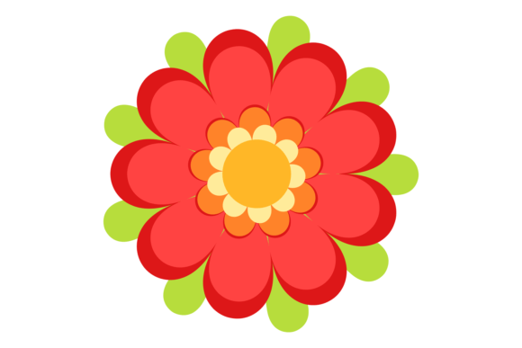 A Vibrant Flower Graphic for Modern Brand Illustrations