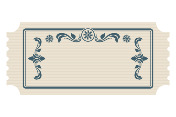 An Authentic Retro Ticket Graphic for Creative Publishers