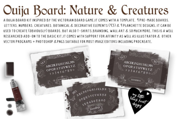 An Illustrator's Ouija Board Kit for Web & Editorial Graphics