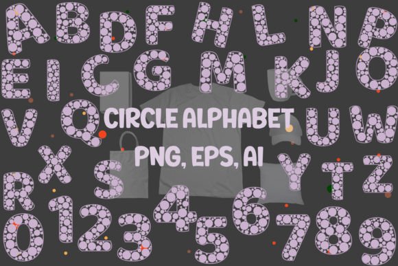 Coloring Circle Alphabets: Decorative Graphic Illustrations