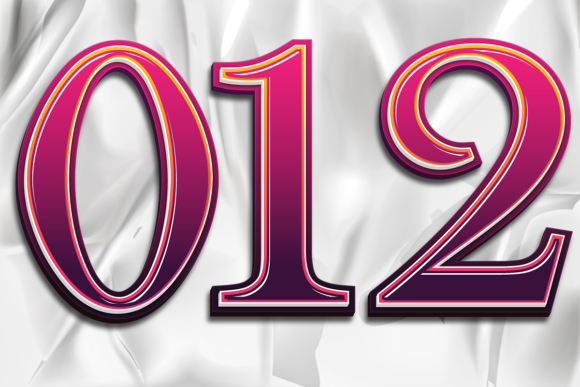 Numbers Vector Graphics for Print and Digital Illustrations