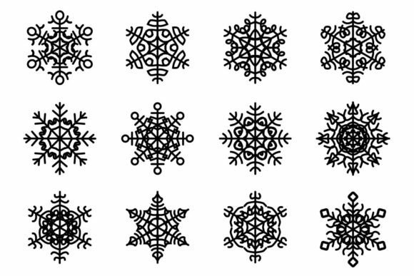Snow Flakes: A Graphic Designer's Take on a Seasonal Illustration Asset