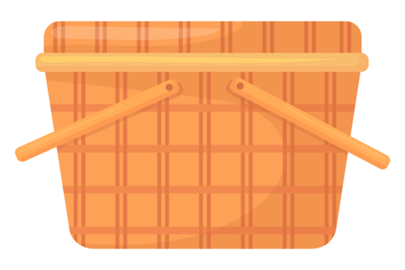 The Closed Basket Cartoon Icon: A Flexible Graphics Asset