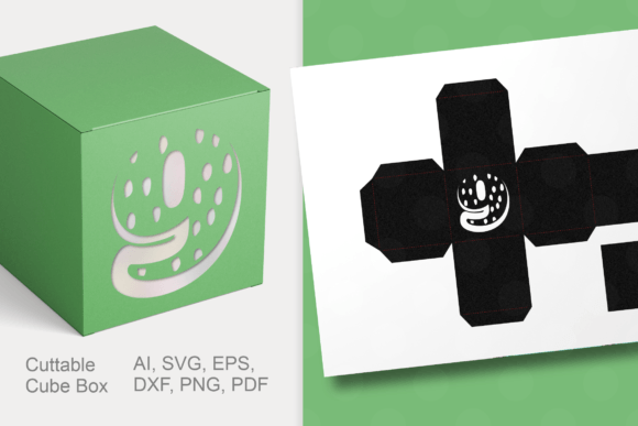The Number 9 Cube Gift Box: A Versatile Graphic Design Asset for Local Brands