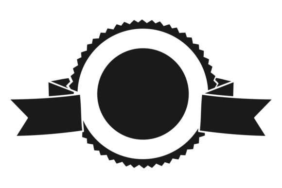 The Round Black Emblem Template for Graphics & Illustrations