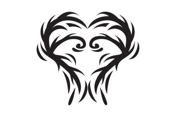 Tribal Love Graphics for Commercial Illustrations
